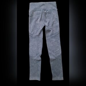 New XL Nemusa Leggings Yoga Pants with Butt Lift Ribbed Waist Light Blue